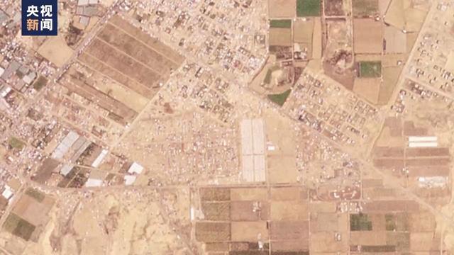 加沙南部流离失所者营地人数增加 卫星图像揭示危机加剧