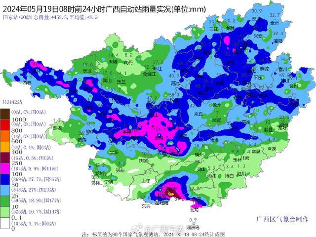 广西特大暴雨雨强破纪录 钦州龙门港创历史，防灾预警升级