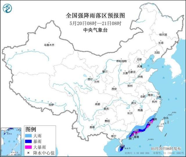 广东福建沿海将有较强降水 华东地区沿岸海域有大雾