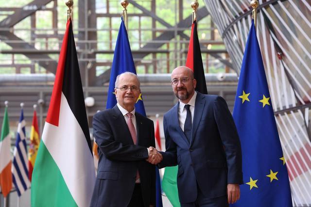 欧洲理事会主席会见巴勒斯坦总理 欧洲外交新动向