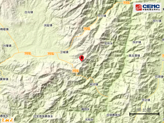 四川凉山3.0级地震 震源深度8千米，盐源县受影响