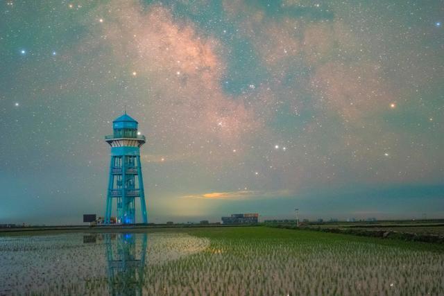 延时摄影看北大仓星空稻田好惊艳 稻田星光画卷美不胜收