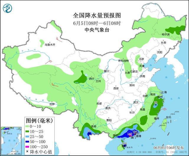 中央气象台：暴雨仍滞留广西广东，华南降雨持续至6日