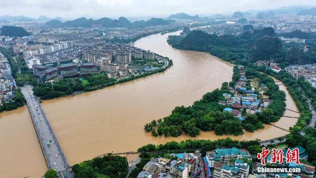 桂林市区漓江水倒灌有多严重！
