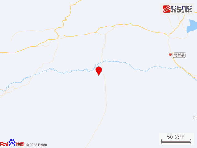巴音郭楞州发生4.9级地震 震源深度18公里