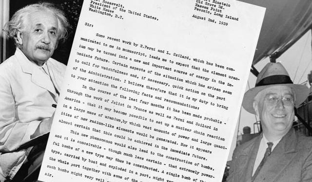 “当心核弹”！爱因斯坦1939年给罗斯福的信将被拍卖，估值至少400万美元