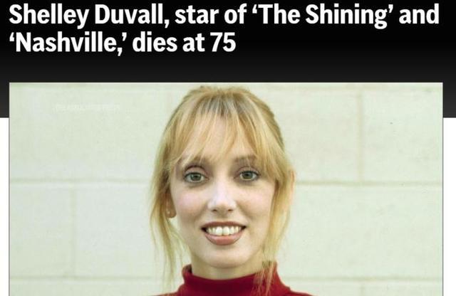 演员谢莉·杜瓦尔去世 享年75岁