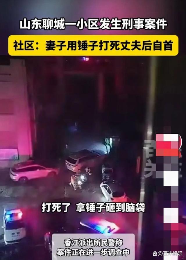 山东一女子持锤子打死丈夫？警方回应