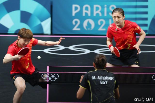中国乒乓女团3-0横扫埃及晋级八强