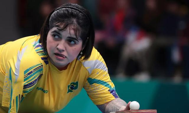 巴西乒乓女团有个独臂选手 残疾无碍追梦赛场