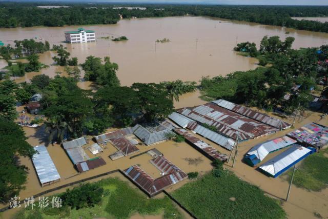 印度古吉拉特邦洪水已造成约35人死亡 邻国孟加拉国亦遭洪灾肆虐