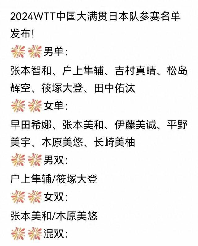 💰欢迎进入🎲官方正版✅张本智和、早田希娜领衔！日本亚锦赛阵容出炉，国乒是否参赛存疑 奖金丰厚引关注