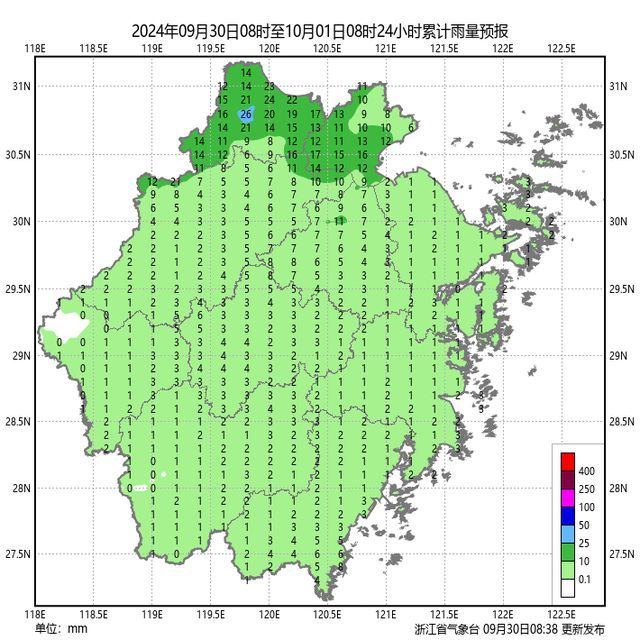 最低仅12℃！浙江35条大风预警连发 国庆期间迎大风降温双重挑战