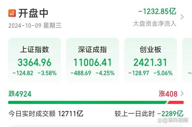 开盘半小时多股跌超10%