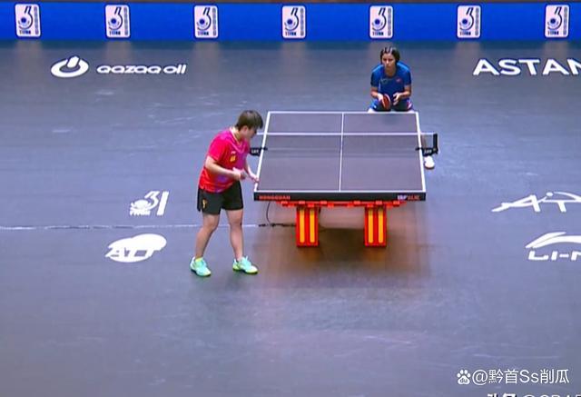 亚锦赛女团：石洵瑶3-2车秀英！中国女乒2-1反超朝鲜队 小将石洵瑶成焦点