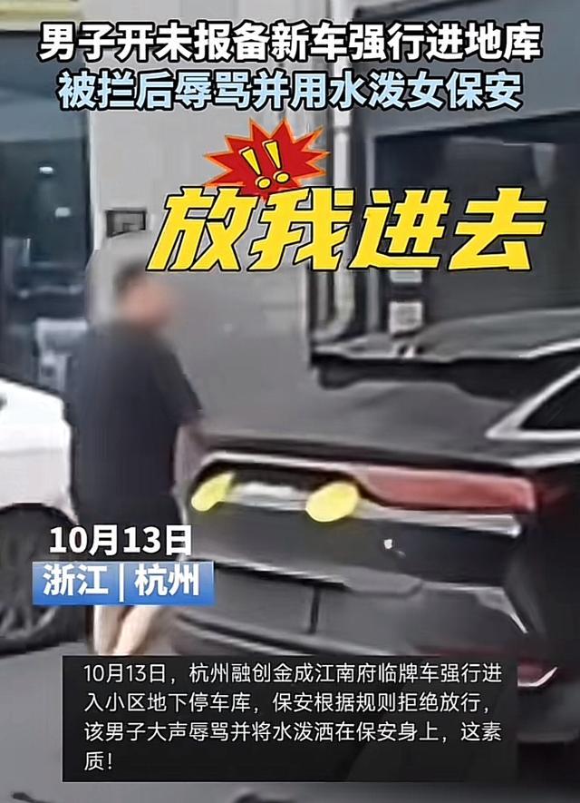 男子进小区被拦后辱骂保安