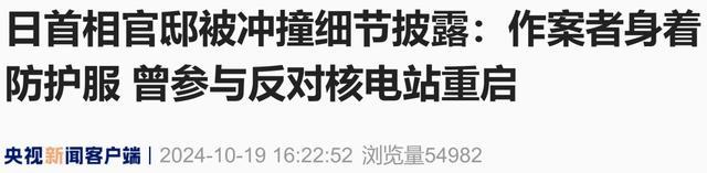 男子驾车冲撞日本首相官邸外围栏 疑犯曾反对核电站重启