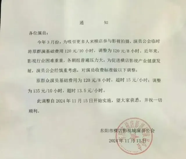 群演称降薪后价格还不是到手价