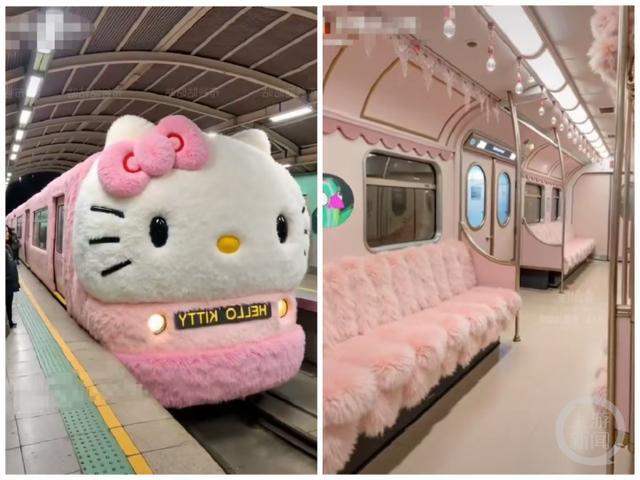 重庆地铁现Hello Kitty列车？假 视频疑为AI生成