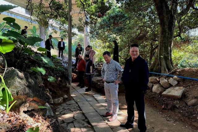 广州玉岩书院发现清代古道 登山古道重见天日