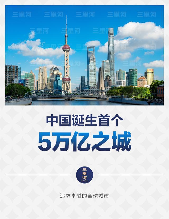 上海成中国首个5万亿GDP城市