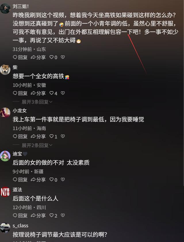 女子高铁上疯狂推前排座椅 冷漠旁观引热议