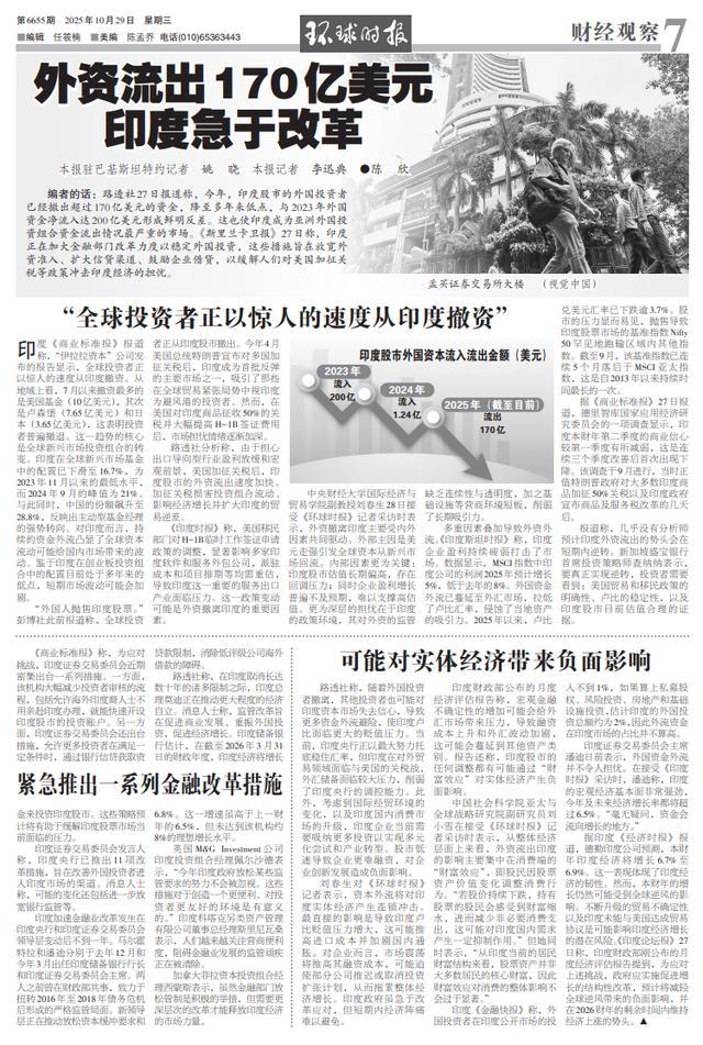 印度急了!“正以驚人速度撤資”：外資大規(guī)模撤離引發(fā)擔(dān)憂