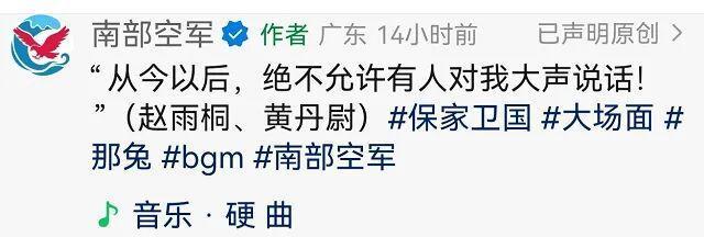 南部空军:绝不允许有人对我大声说话 霸气侧漏