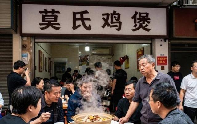 莫氏鸡煲家族齐上阵斩鸡 文旅部门促营业