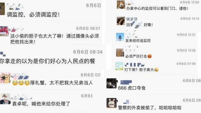 民警半夜被偷外卖一查是团伙作案 竟是母狗带崽所为