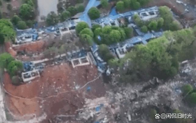浏阳烟花厂爆炸前后对比