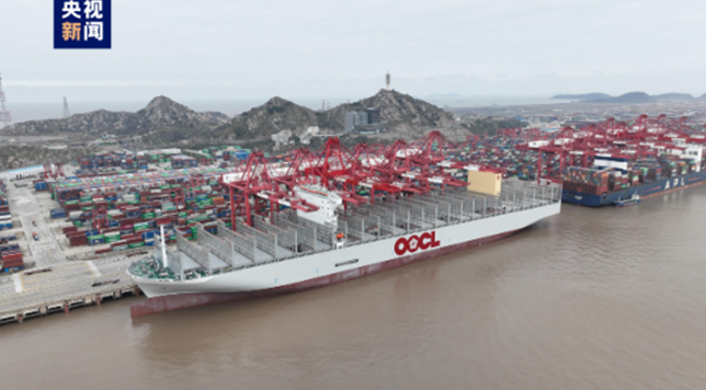 今年1～7月 上海洋山港で出入国した国際航行船舶数は過去5年で最多