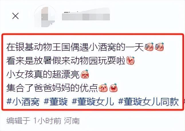 董璇与女儿小酒窝现身游乐园 暑期母女同乐时光