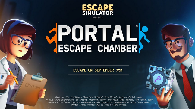 《密室逃脱模拟器》x《传送门》DLC正式公布