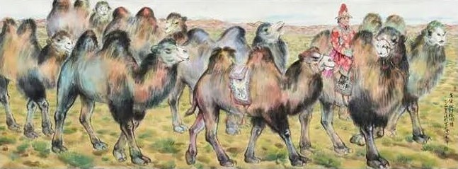 王晓银·彩墨骆驼 | 笔墨洒脱灵动，画面充盈着源自大地深处的质朴力量与真切温度