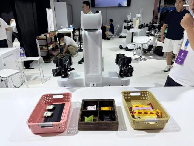 机器人大会：展台水泄不通 观众眼里放光！