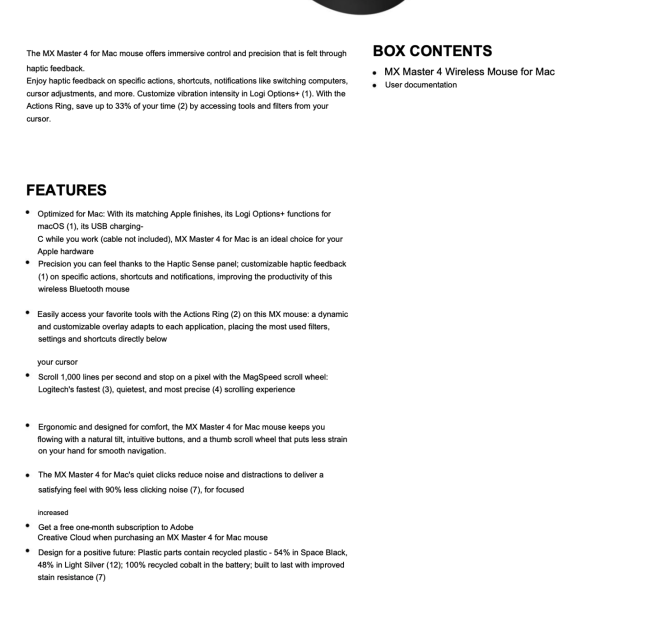 生产力利器：罗技 MX Master 4 鼠标被曝 9 月 30 日推出，售 130 欧元