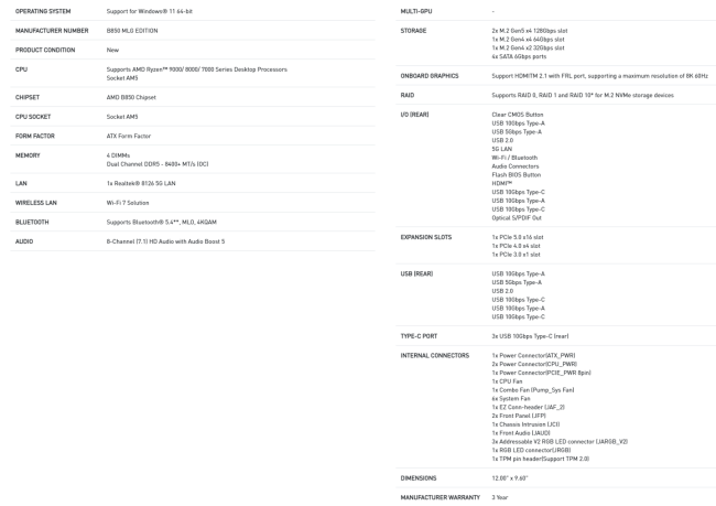 微星推出 MLG 魔龙姬限量套装：B850 主板 + RTX 5070 Ti 显卡，赠送 《无主之地 4》标准版