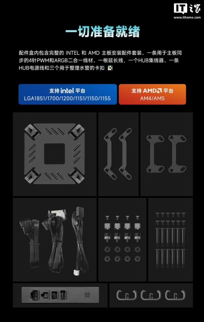 Sudkoo PROTEUS 360 水冷散热器国行上市:3.4 英寸磁吸面板、单 6-PIN 整合线缆设计,1699 元