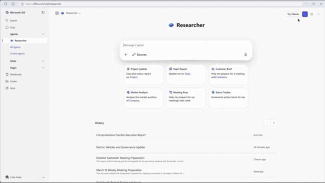 不再“独宠”OpenAI，微软宣布 Microsoft 365 Copilot 引入 Claude 模型