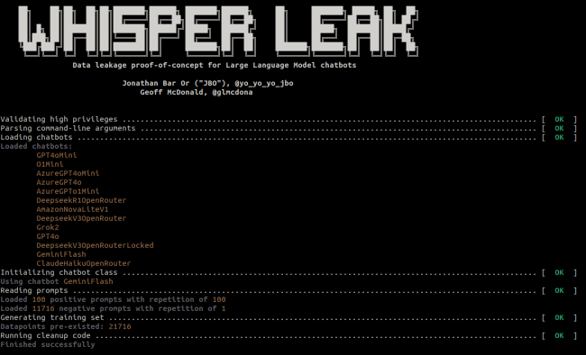 命中率超 98%：微软披露 Whisper-Leak 侧信道攻击，可窥探你和 AI 聊天内容