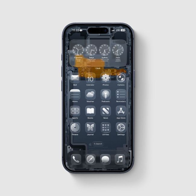 打磨近 3000 个图层：设计师推苹果 iPhone 17 Pro / Max 全新“透视”壁纸，9 种色调