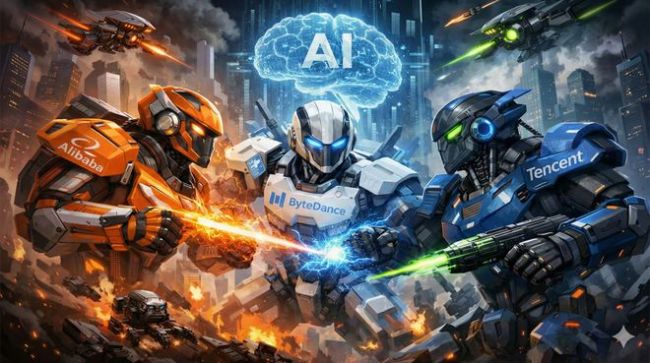阿里筑墙，腾讯寄生，字节偷家：关乎生死的千亿AI赌局