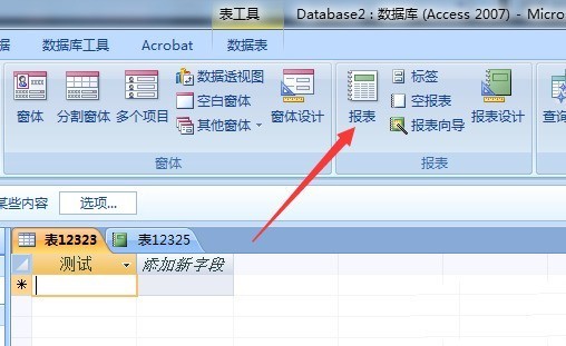 access数据库怎么修改报表微标