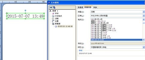 BarTender如何添加自动时间