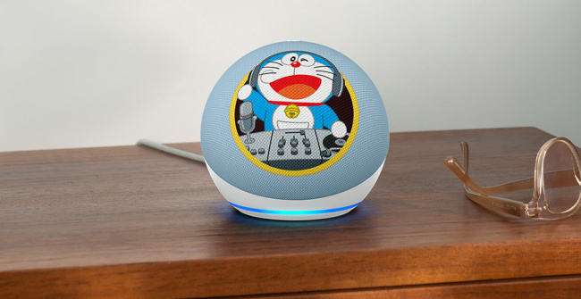 亚马逊在日推出哆啦 A 梦特别版第 5 代 Echo Dot 智能音箱