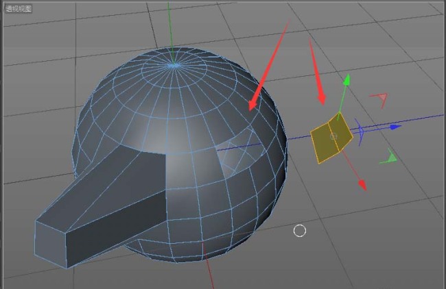 Cinema 4D怎么使用断开连接抠出模型中的一个面