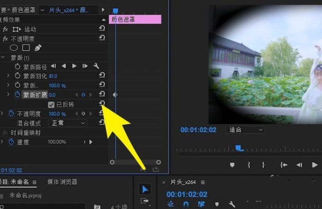premiere视频怎么制作眨眼效果