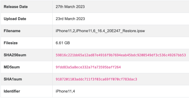 苹果国行 iPhone XS Max 手机开放 iOS 16.4 签名验证通道，降级上车从速