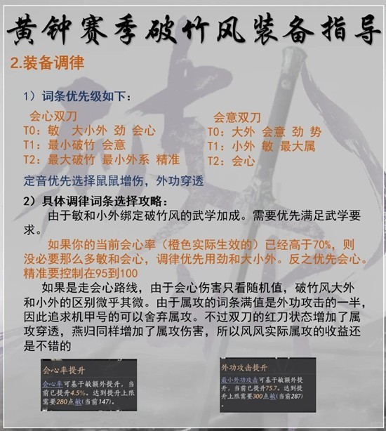 《燕云十六声》黄钟正响赛季破竹风毕业调律攻略_商业频道_中华网